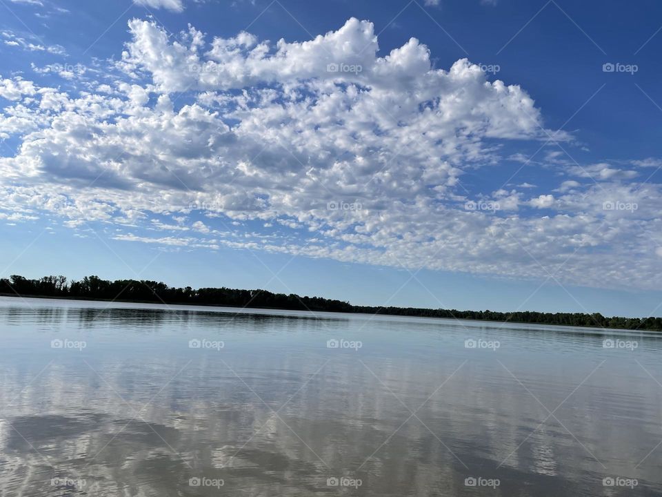 Clouds over water 