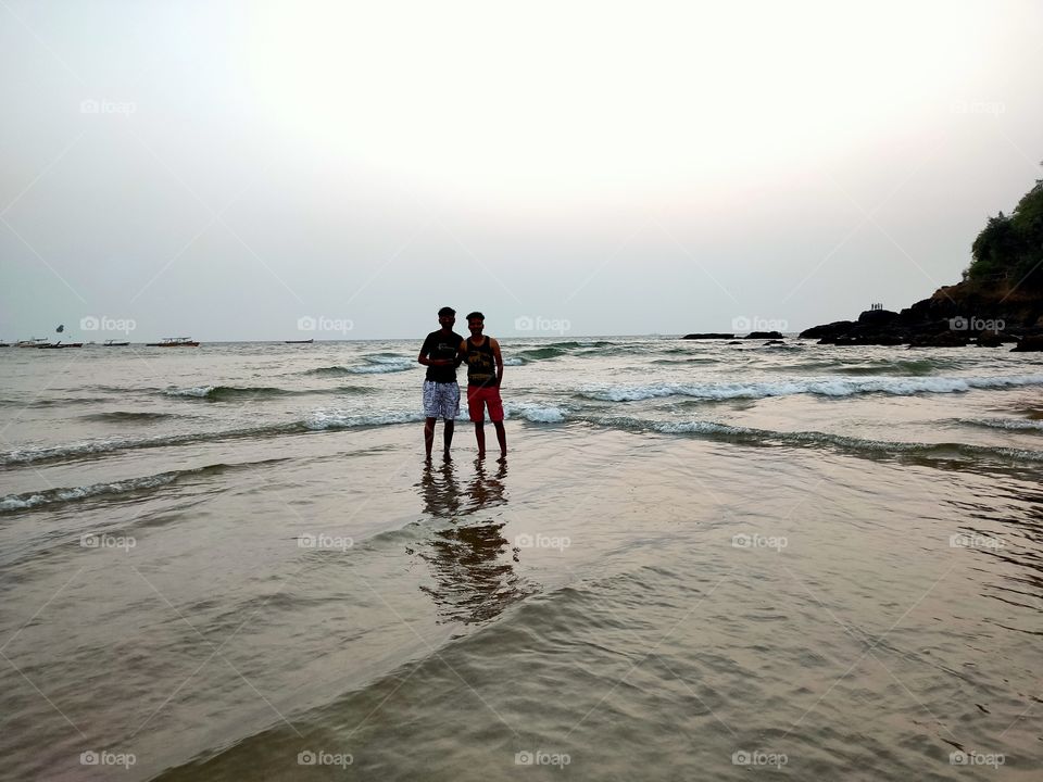 Goa Beach enjoying with friends in summer vacation