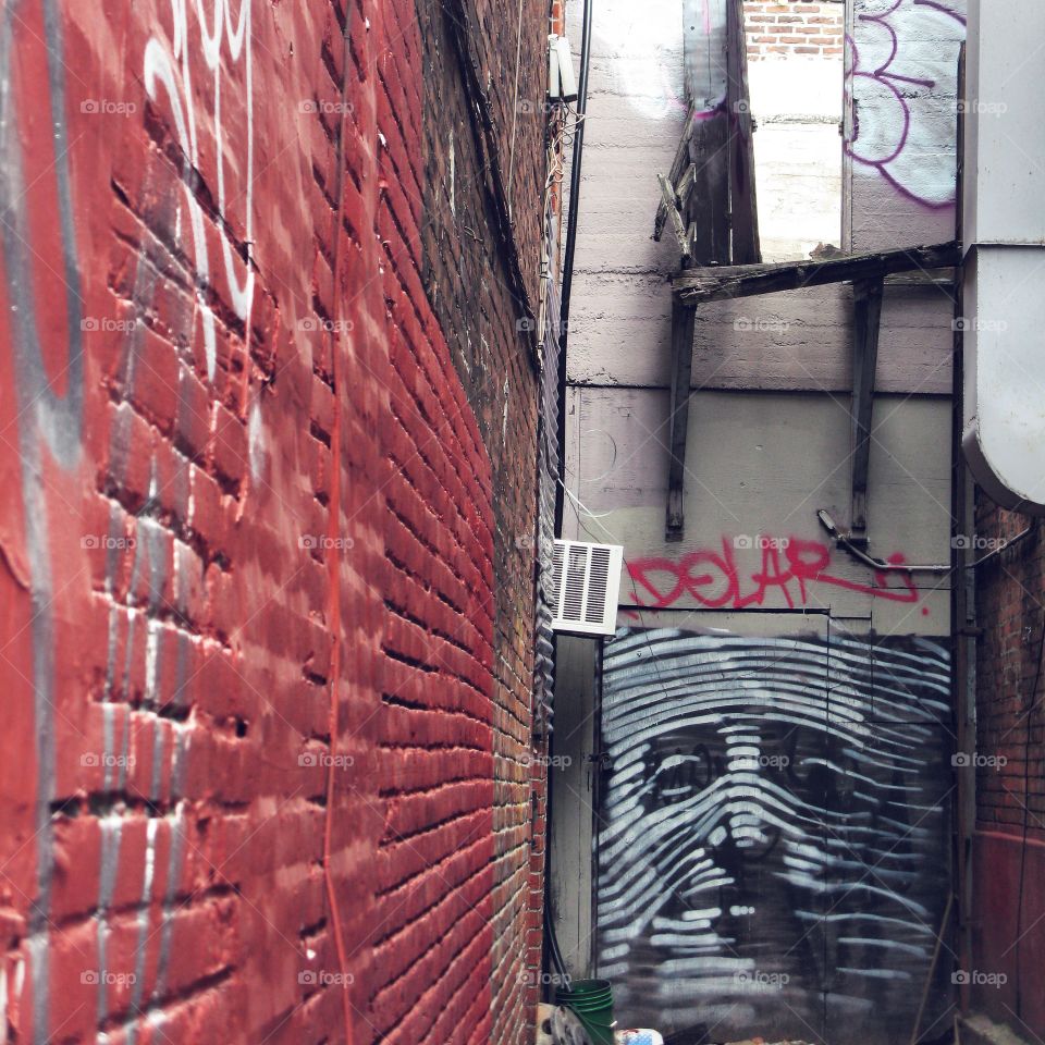 hidden art. Taken in  Montreal, graffiti everywhere