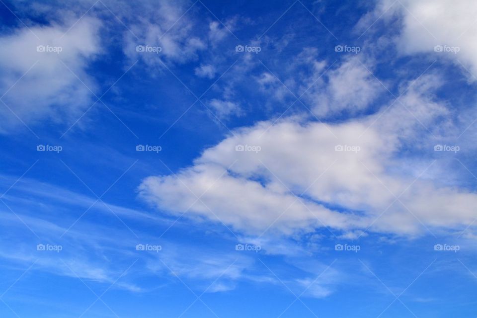 Blue sky with clouds