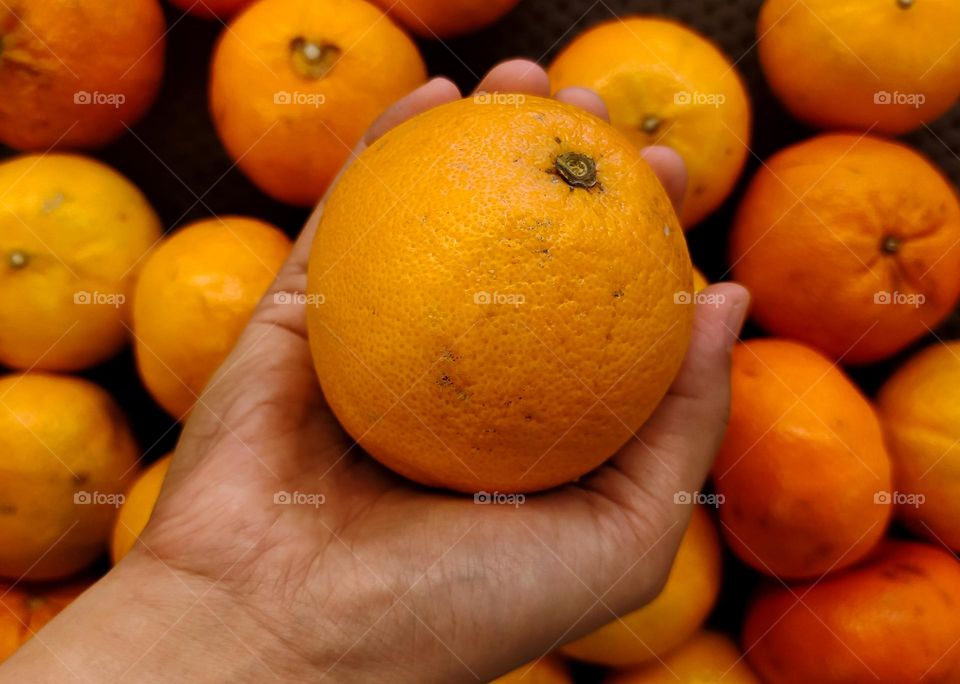 stay health with consume fruit like orange with rich vitamin C