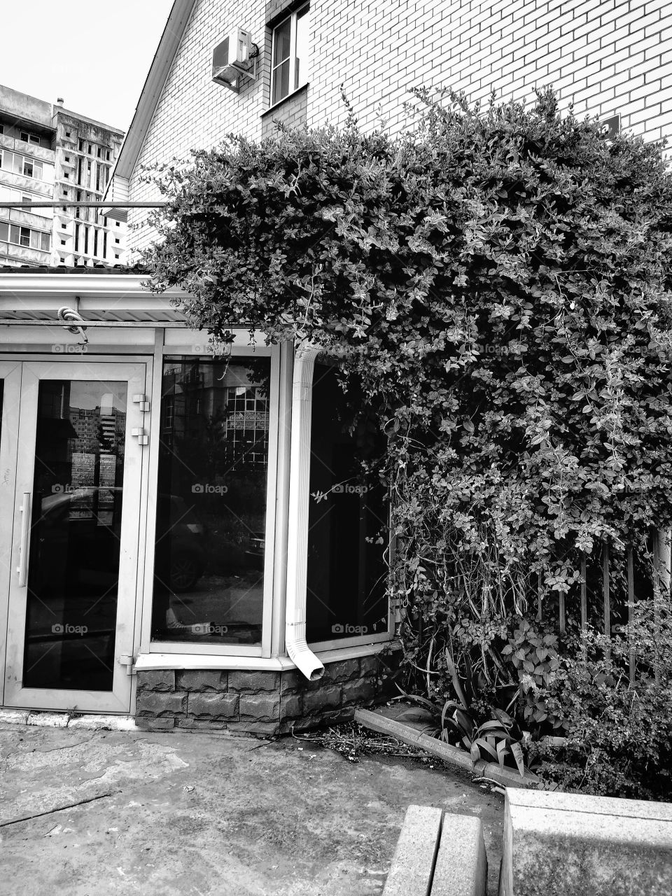 B&w architecture design view building way road decor decoration