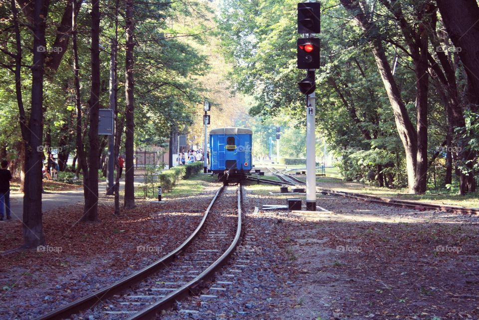 Railway for children in the park