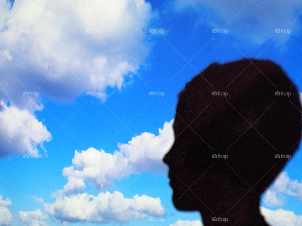 Cloud face profile