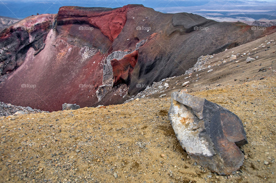 Volcano muzzle. Tongariro, New Zealand 