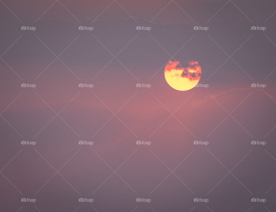 Beautiful sun set at Bagan Myanmar