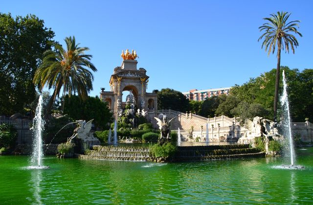 Ciutadella Park in Barcelona, Spain