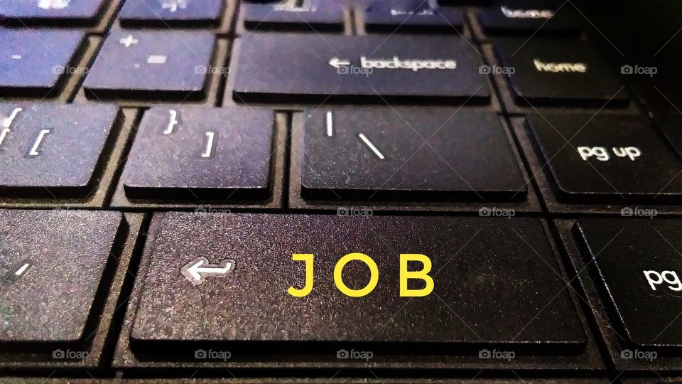 job button or key in laptop keyboard