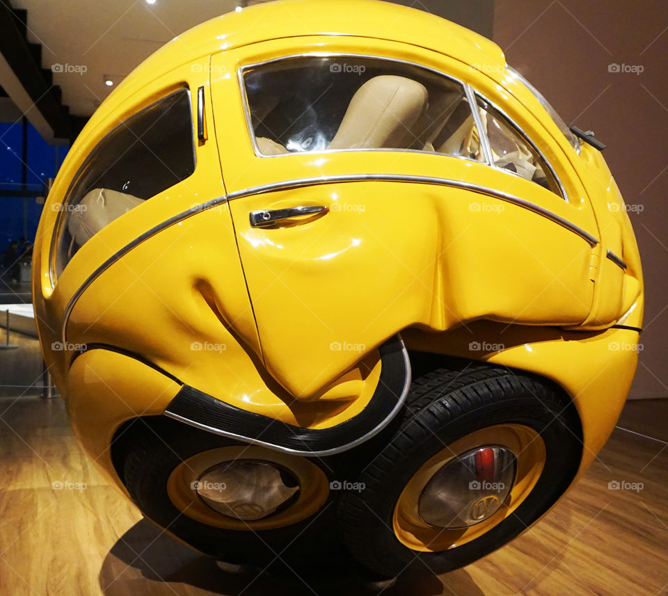 it's Real Car , Find it at Art Macam Museum