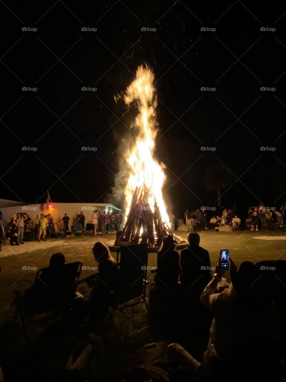 Bonfire gathering 