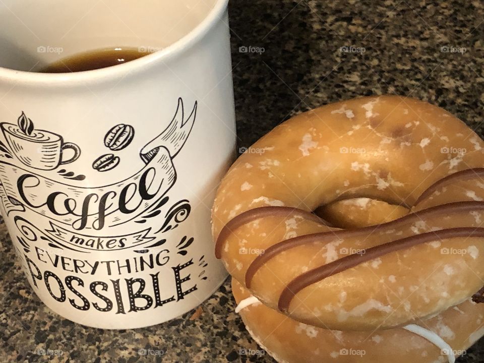 donut and coffee