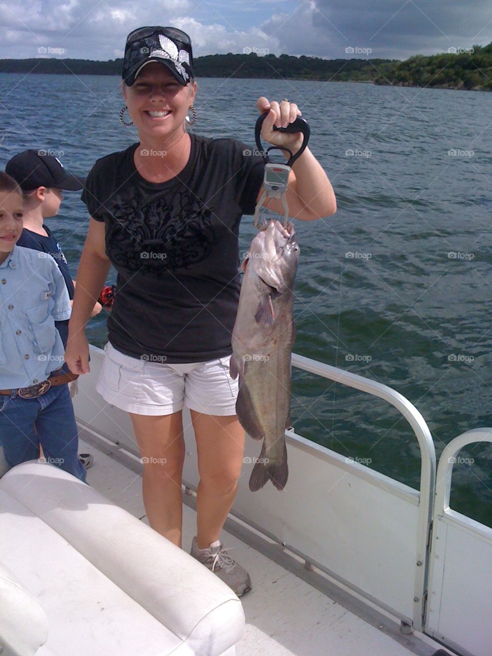 The biggest of the small ones! . Catfish caught on lake tawakoni in Texas.