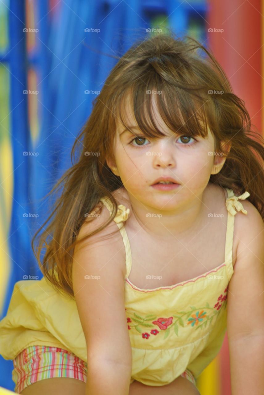girl yellow pretty children by sher4492000