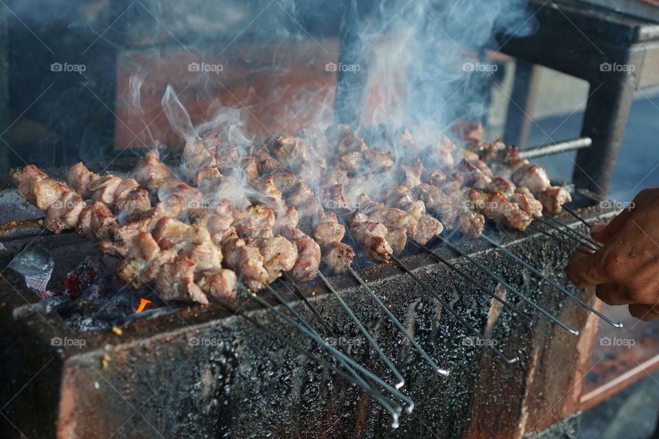 Sate klathak is a unique goat satay dish, originally from Pleret District, Bantul Regency in Yogyakarta.