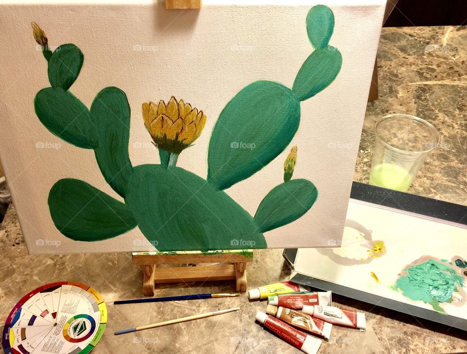 Cactus painting 