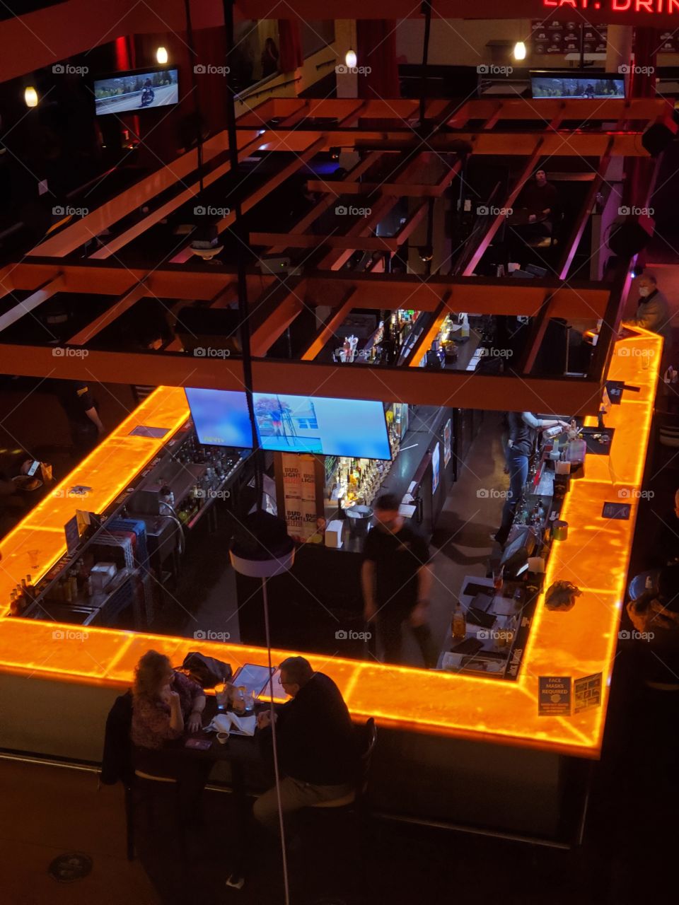 lighted bar in southwestern Virginia