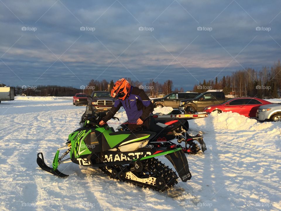 Team Arctic. Race day in Big Lake, Alaska Feb.2015