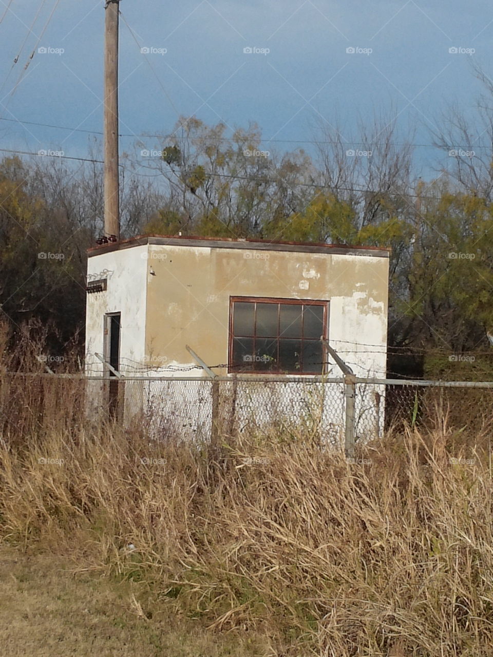 Abandoned electric company station...not really sure what it's called.