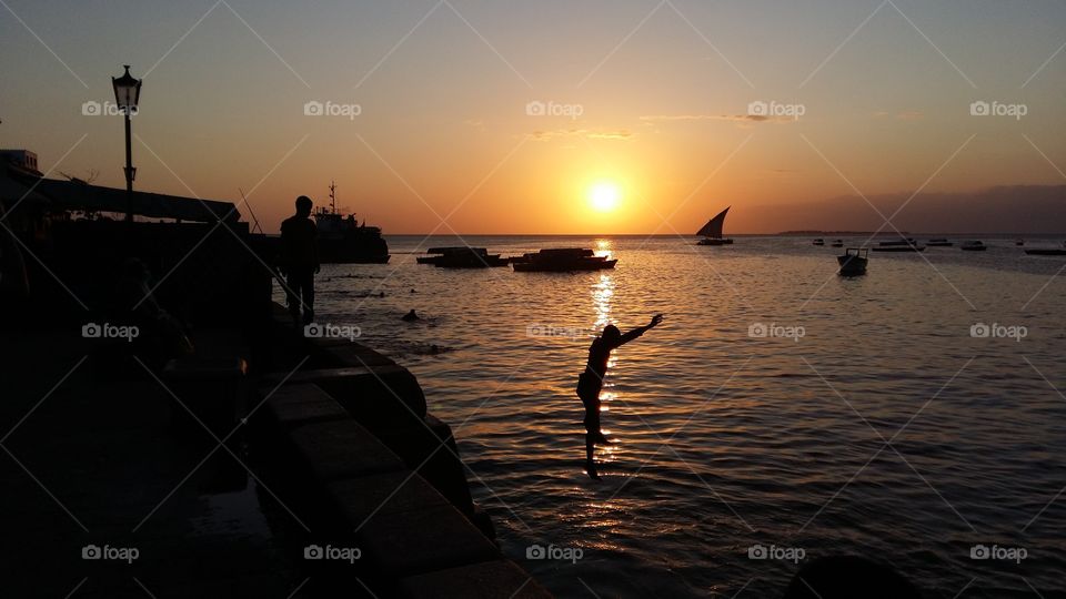 Holy dip @Zanzibar Island