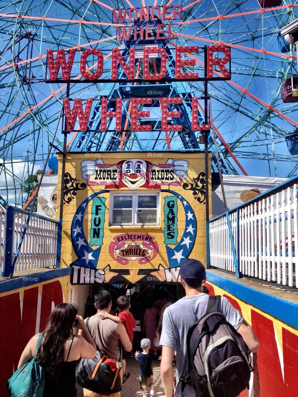 The Wonder Wheel of Coney Island