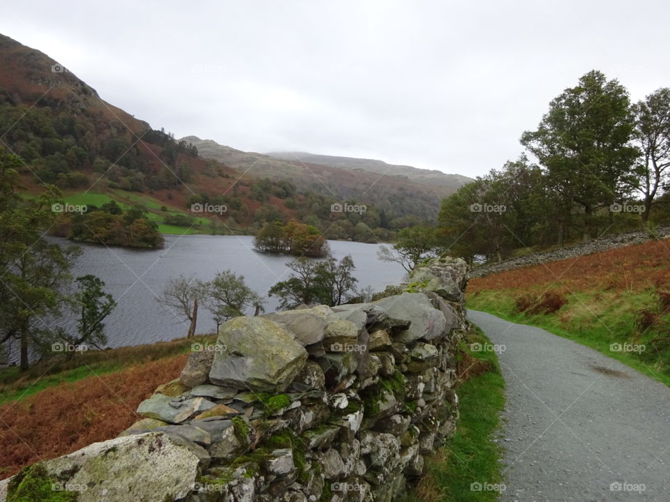 Overlooking rydal water lake district