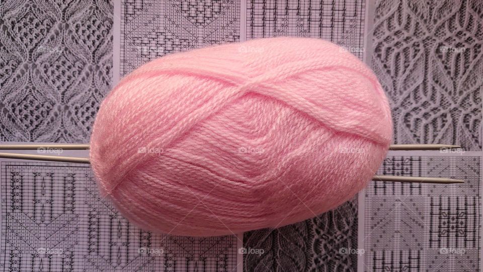 Barbie style 🧶 Ball of thread🧶 Knitting needles🧶