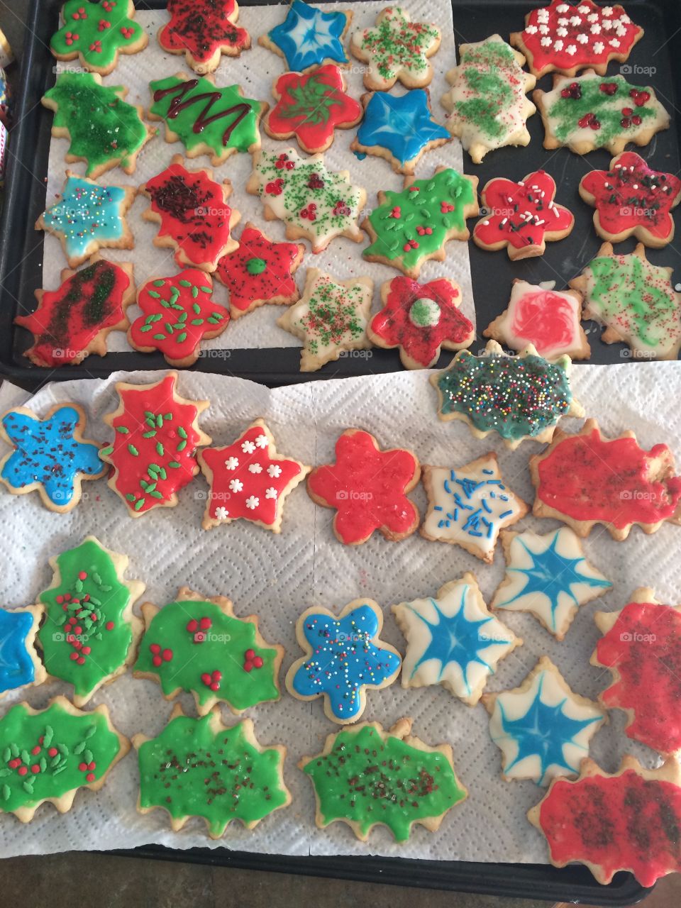 Christmas baking. Holiday fun with the kids