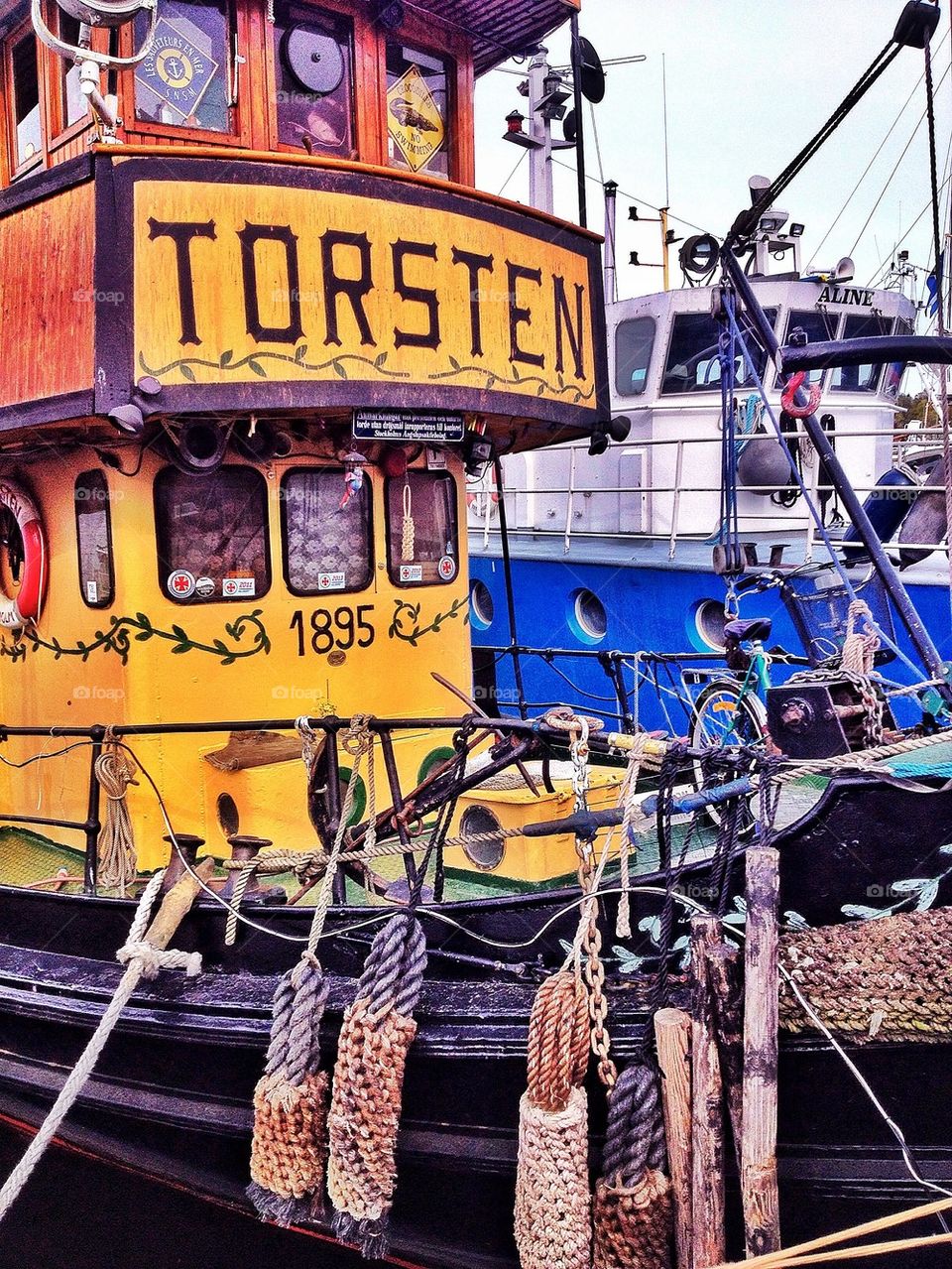 Close up of fishing  boat