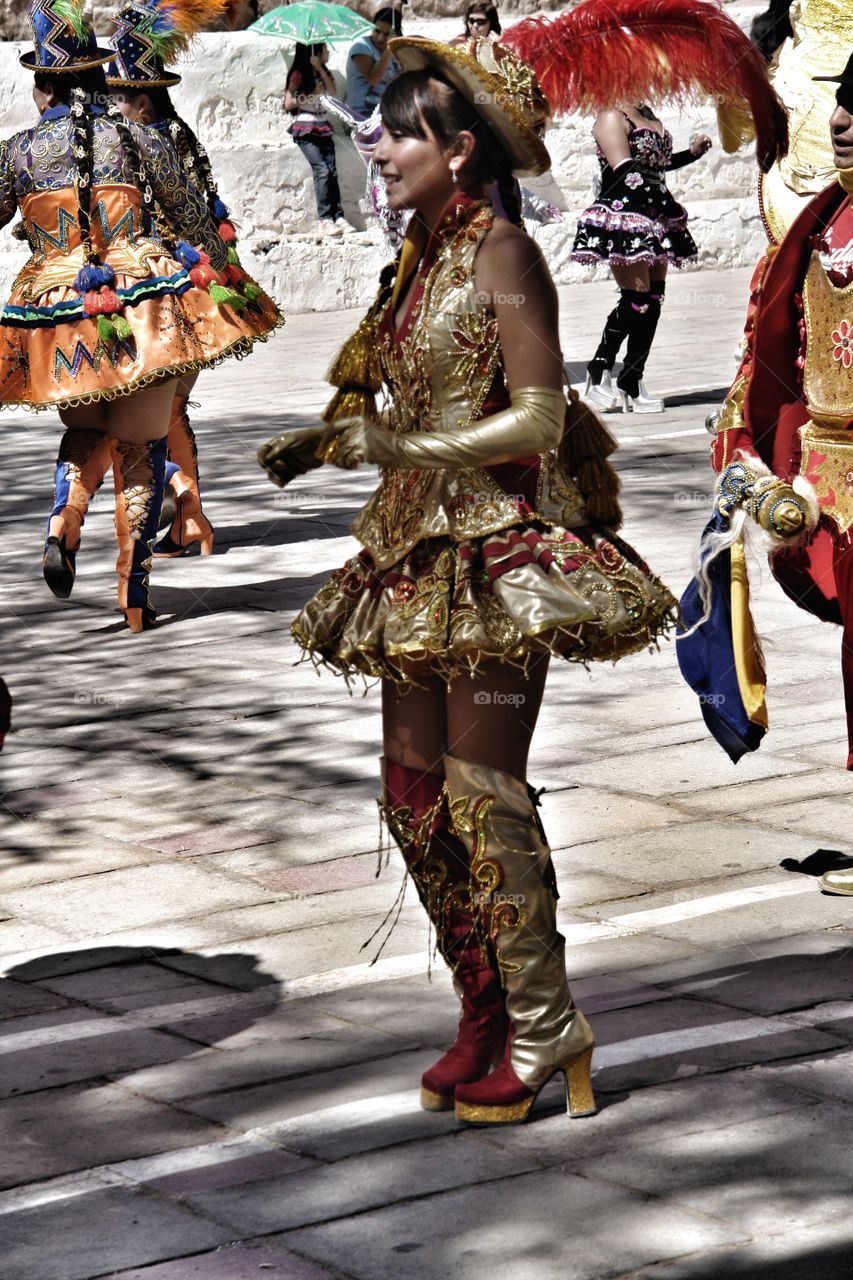 Beautiful lady, Chilean fiesta, Atacama desert, Chile  . Beautiful lady, Chilean fiesta, Atacama desert, Chile  