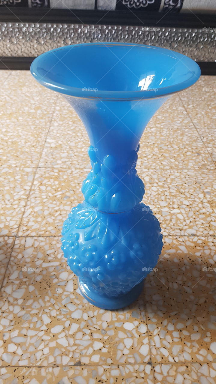 Blaue Vase
