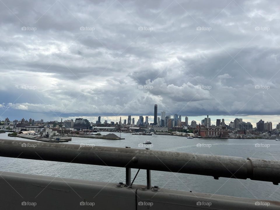 Crossing the East River in NYC