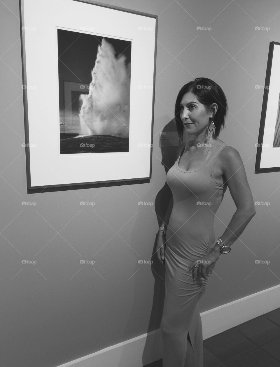 Wandering the halls of the art gallery at Mumm Winery in Napa. 