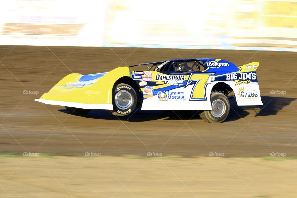 NLRA Dirt Late Model Action Photo 