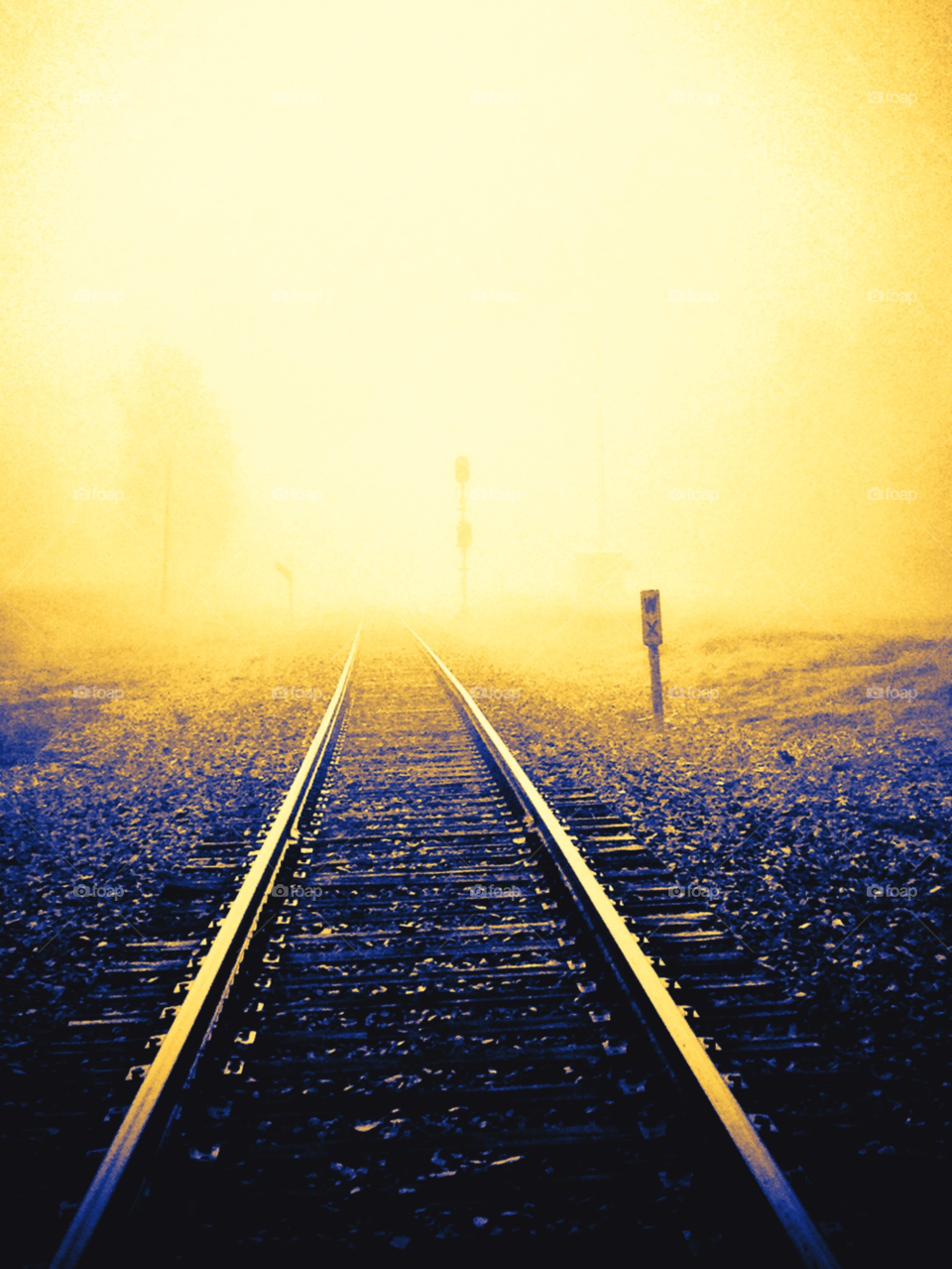 morning train fog tracks by lightanddrawing