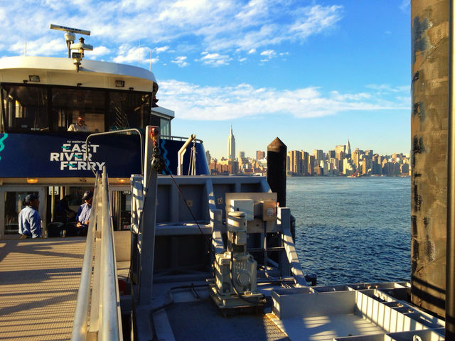 skyline ferry nyc east river by stephenfc