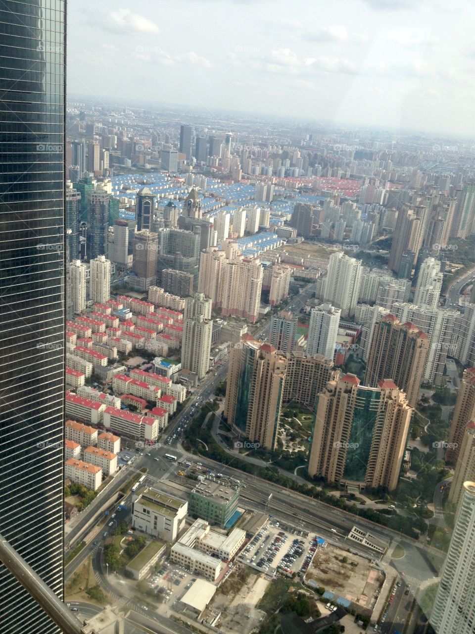 A cityscape view of Shanghai