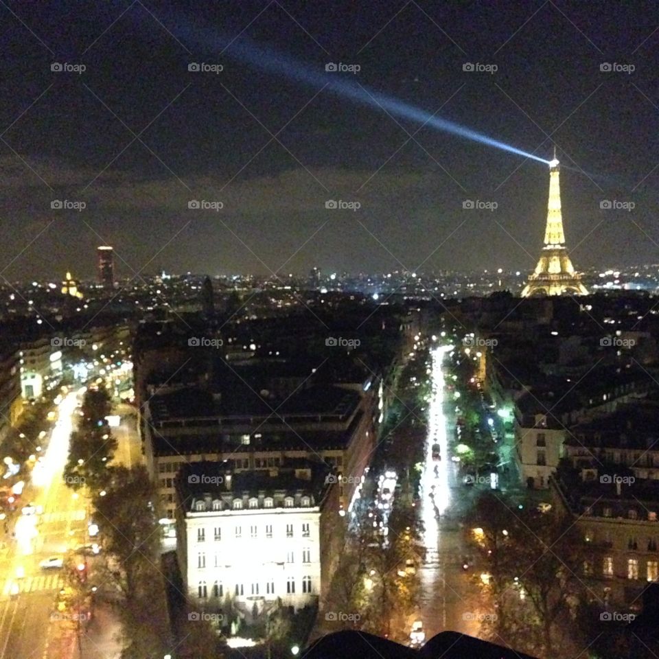 Paris . Paris in the nighttime 