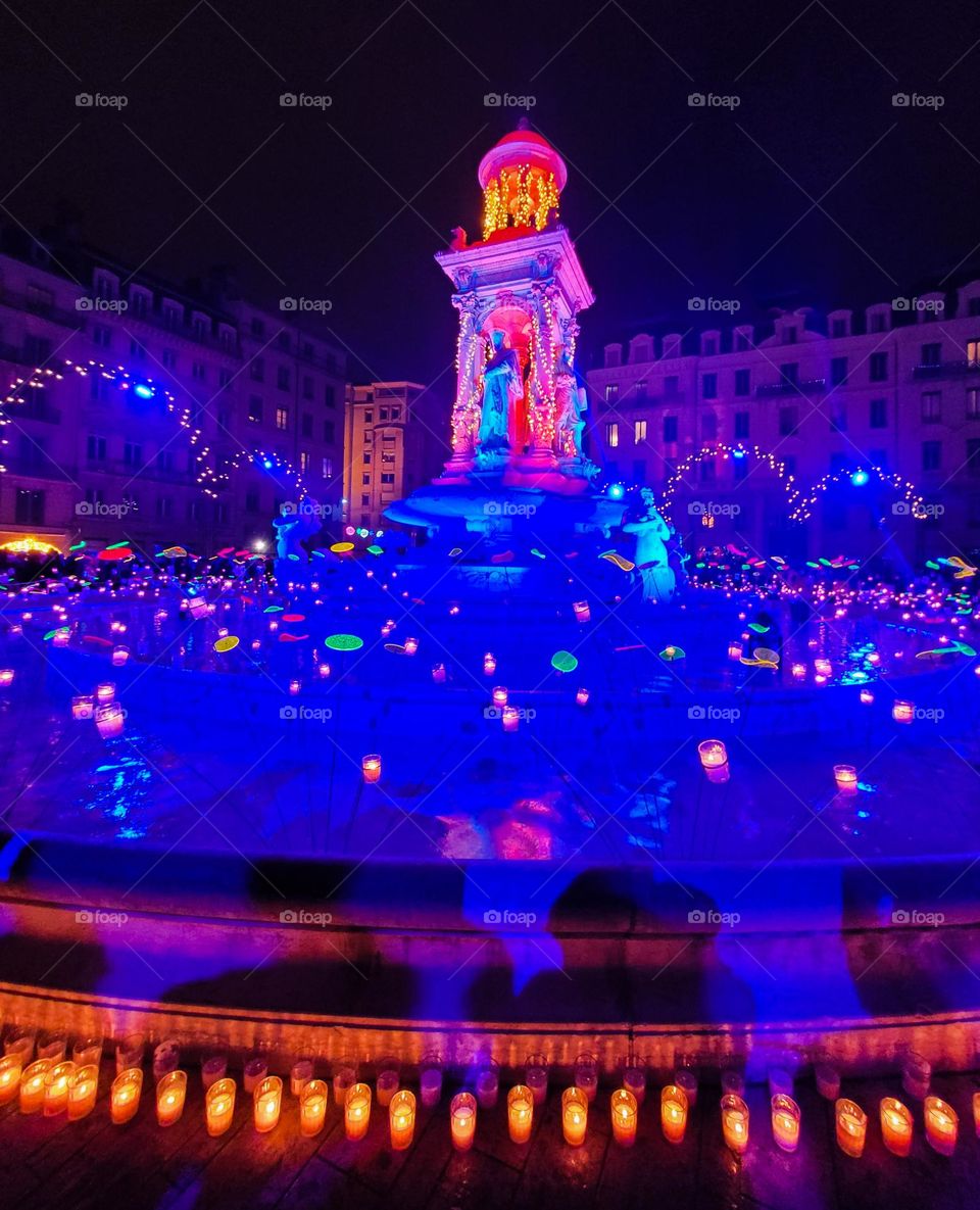 Festival of lights, Lyon, France