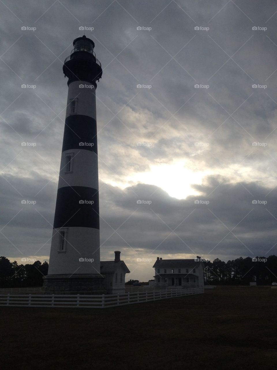 Lighthouse after a storm