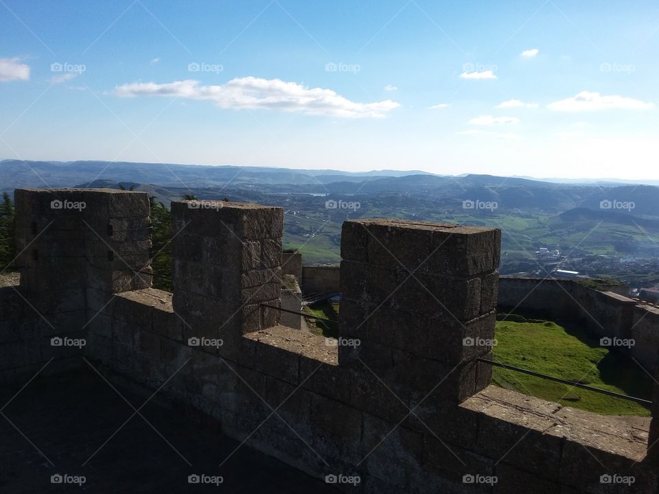 landscape from sicilian castle