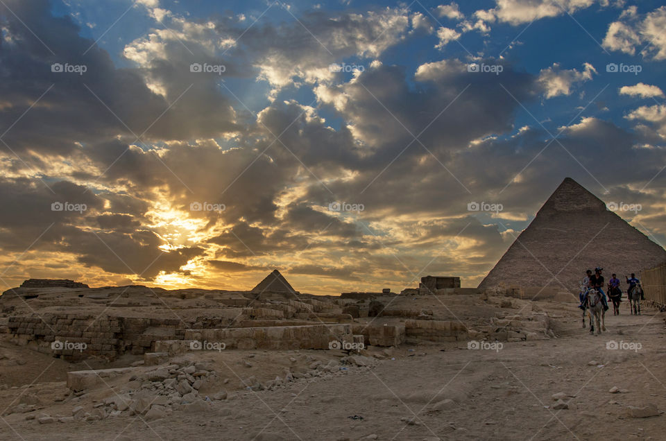 Giza sunset