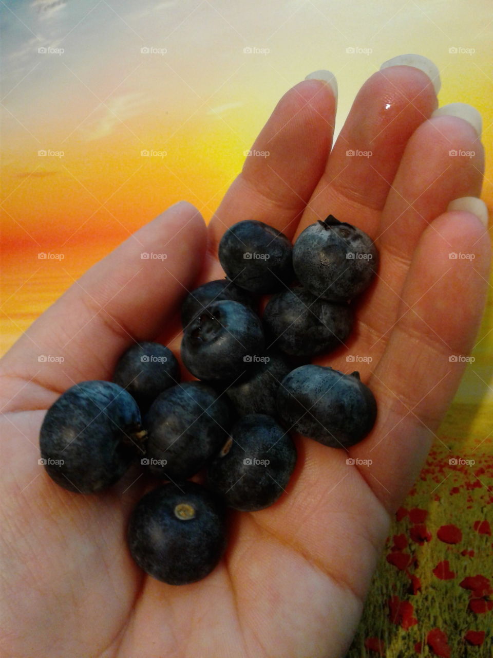 yum blueberries