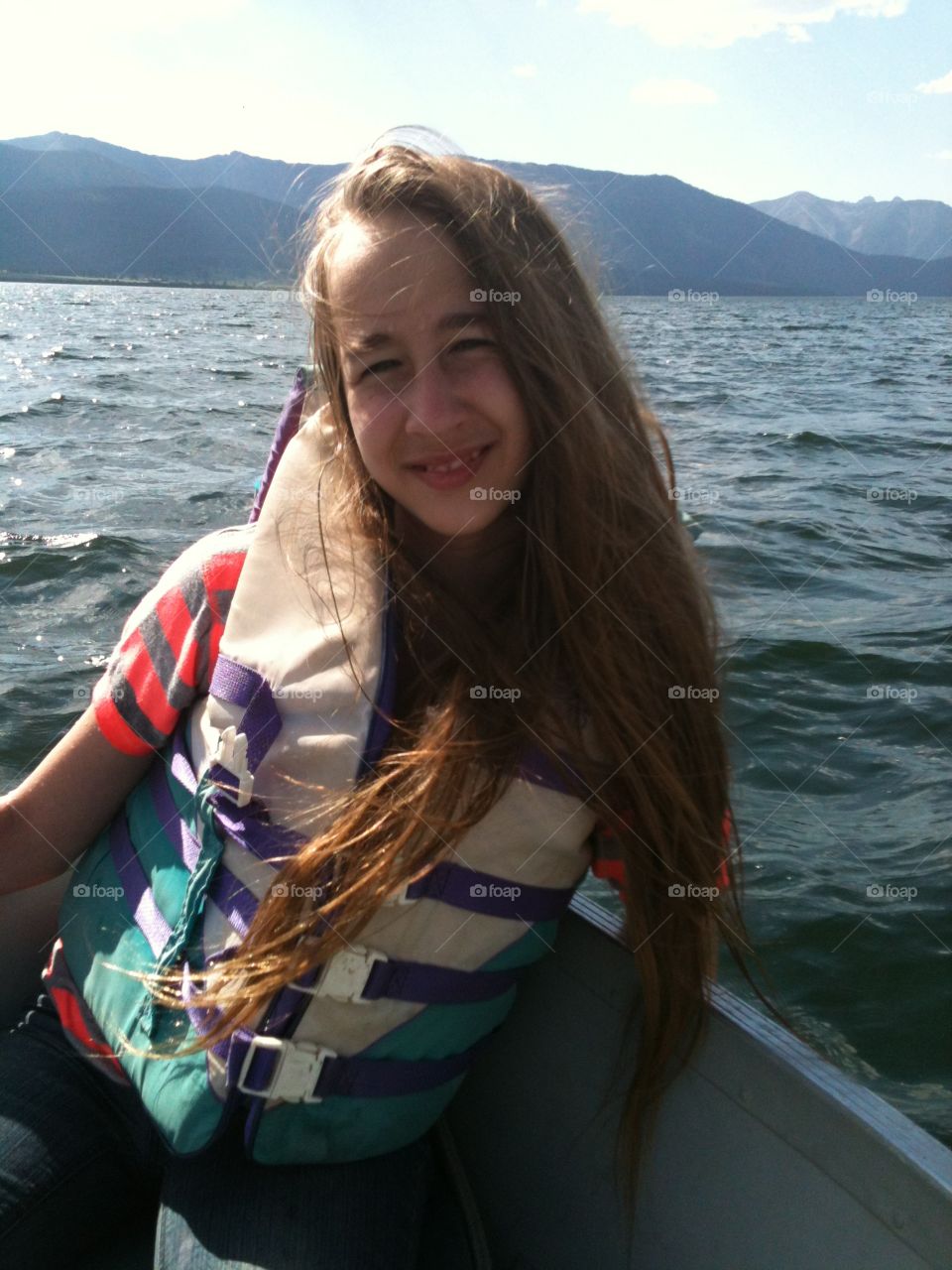 Boating on Hebgen Lake, Montana 