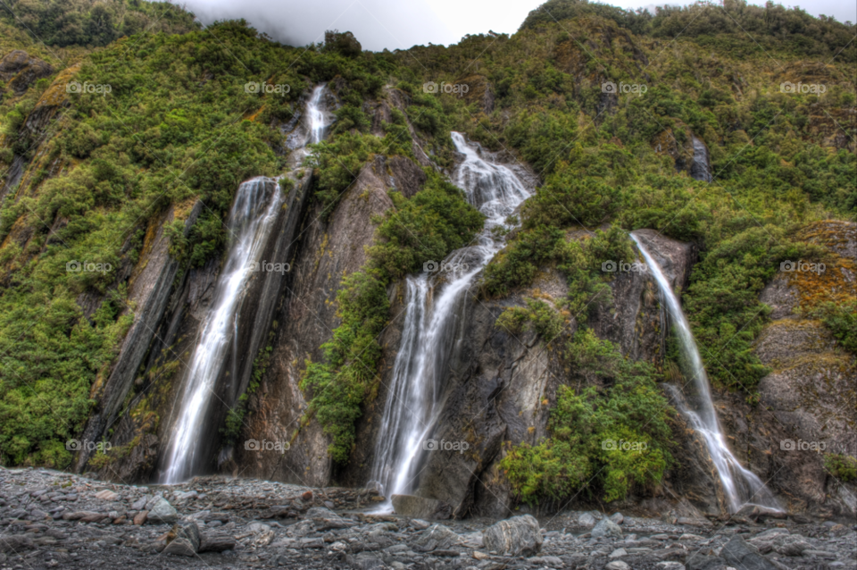 green mountain water waterfall by jesmor3