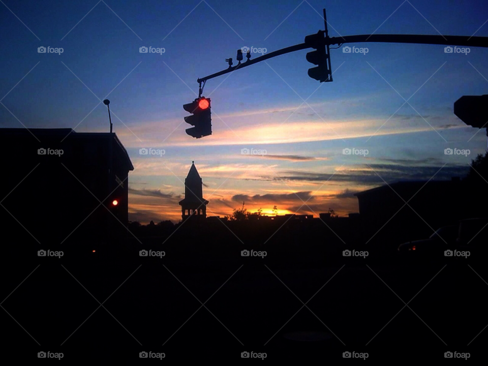 sky red sunset clouds by jmh