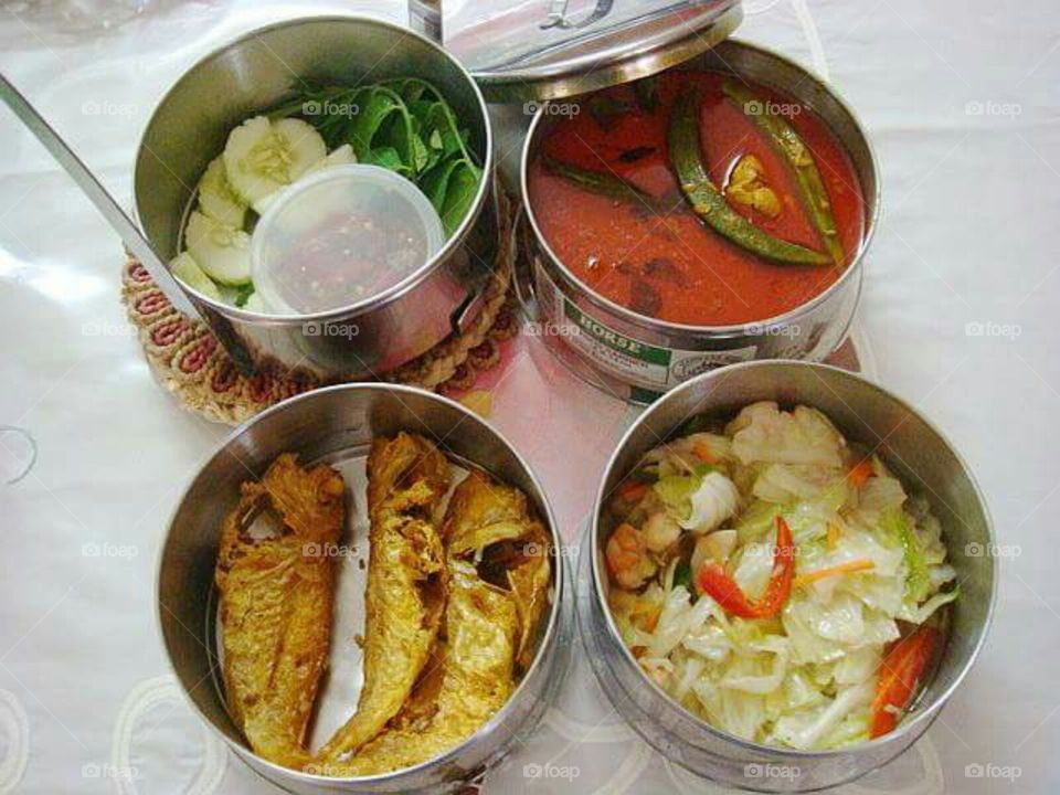 tradisional malaysian dish lunchbox #tradisional #lunchbox #officelunchbox #cuisine #dish