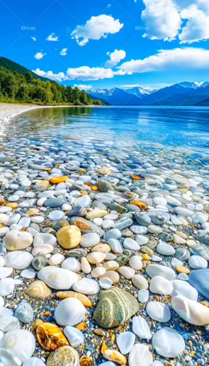 blue water