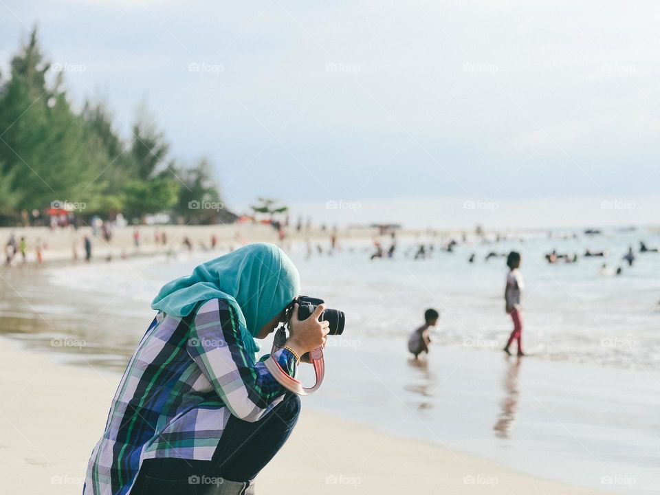 Photographer on holiday