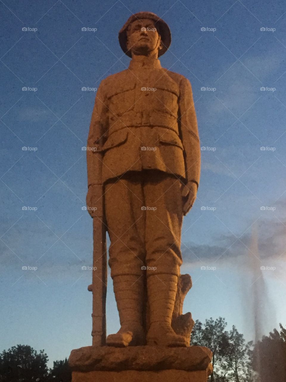 Statue of a soldier