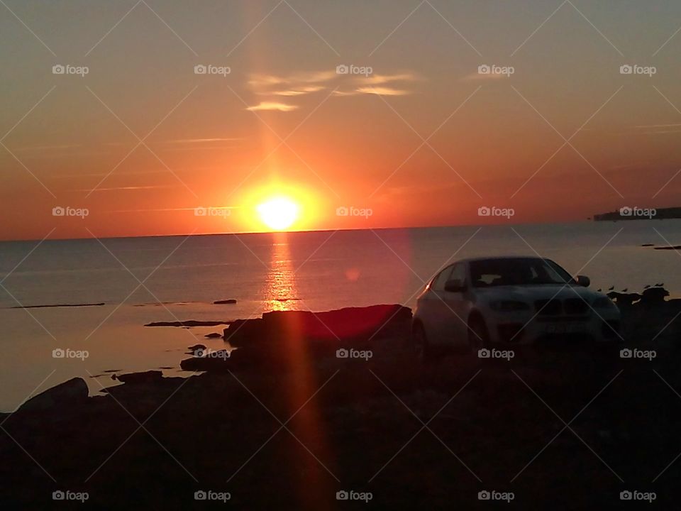 Sunset, Beach, Water, Sun, Sea